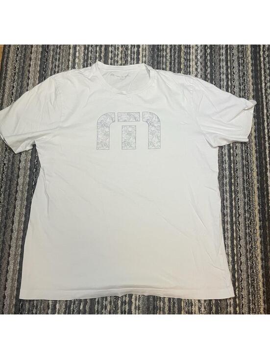 Travis Mathew Other - Travis Mathew Logo T Shirt White Short Sleeve Crew Neck Mens Size Large